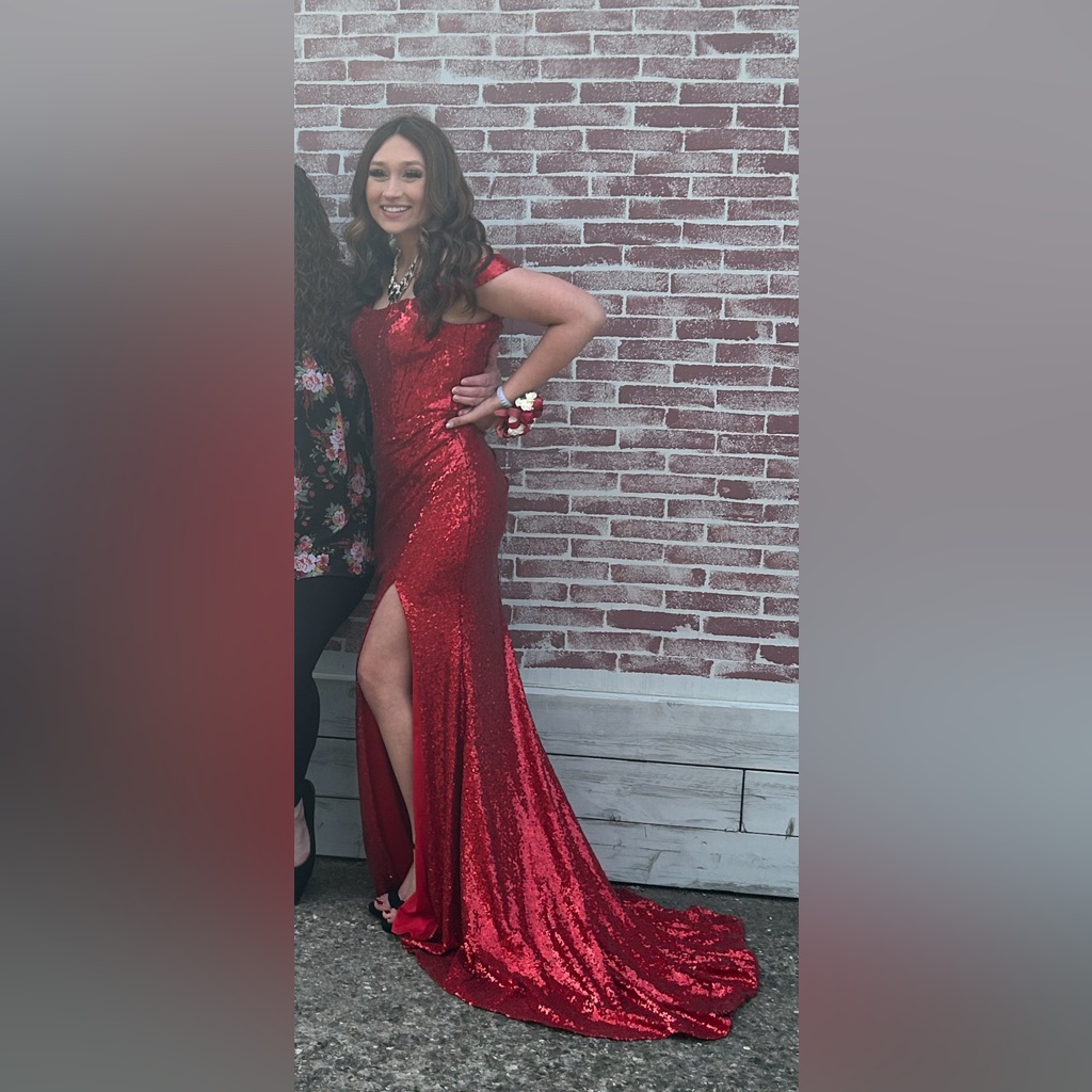 Red Off-Shoulder Prom Dress